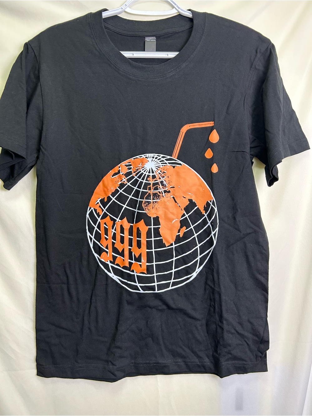 Orange Globe Print - Black